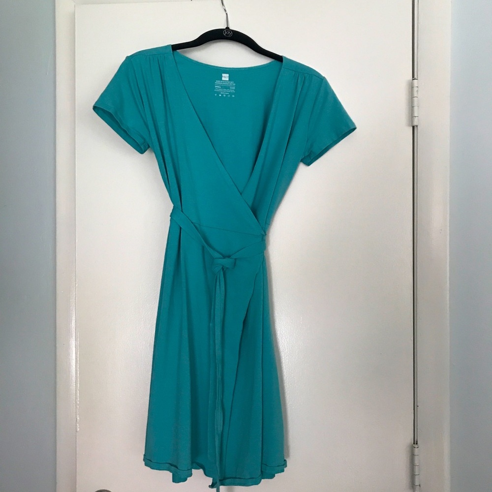 Pact Organic Cotton Wrap Dress